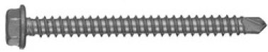 Self-Drilling Screw, Hex Head, Zinc Finish, Steel, #8 x 1-3/4" (Pack of 50)