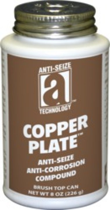 Anti-Seize Technology™ - Copper Plate™ Anti-Seize Anti-Corrosion Compound, Paste Form, 8oz Brush Top Can (Pack of 1)