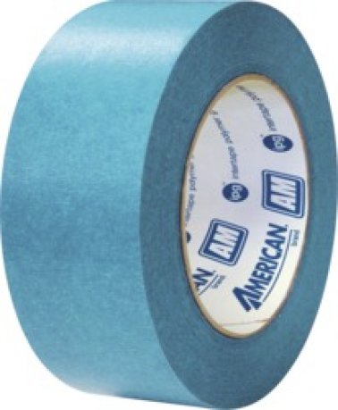 American® - AM Aqua Paper Masking Tape, Medium Grade, 6.6mil Thickness, 18mm x 54.8m (Pack of 12)