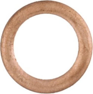 Copper Drain Plug Gasket, 1/2" ID, 0.0937" Thickness (Pack of 10)