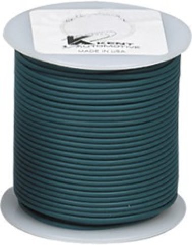 Cross Linked Primary Wire, Polyethylene, 10 AWG, Green, 100' Length, Multi-Strand Copper Wire, SAE J1128 SXL, GXL, TXL Cable (Pack of 1)