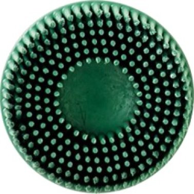 1437955 3M™ - Scotch-Brite Roloc Bristle Disc, Extra-Tough Plastic, Green, 15000RPM, 50 Grit, 3" Diameter (Pack of 10)