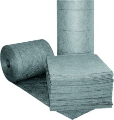 Spilfyter - MRO Mid-Level Grade Universal Sorbent Roll, Gray, 64 Gallons/Case Absorption Capacity, Double Weight, 32" x 150' (Pack of 1)