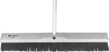 Push Broom, Medium Sweeping, Black Polypropylene Fill, 3" Trim Length, 24" Lacquered Hardwood Block, 5' Wooden Handle (Pack of 1)