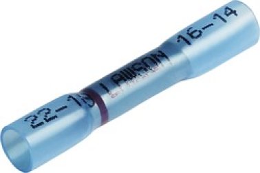 Step-Down Butt Connector, Insulated, 16 to 14/22 to 18 AWG, 1.5" Length, Red (Pack of 10)