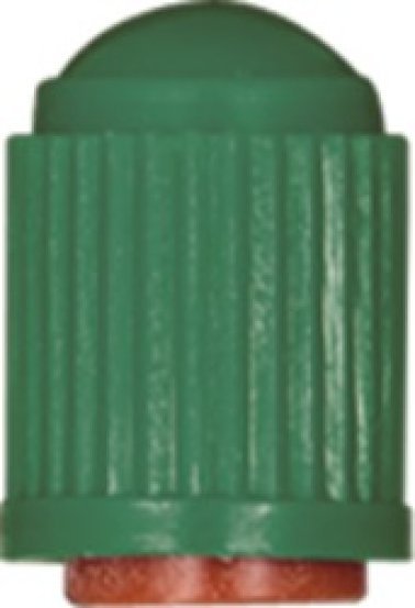 Tire Repair Tire Valve Cap Plastic Cap with Seal, GREEN (100 per pack)