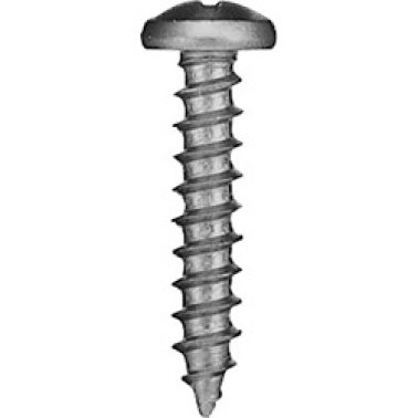 Sheet Metal Screw, Phillips Pan Head, Steel, Zinc Finish, #6 x 1" (Pack of 100)