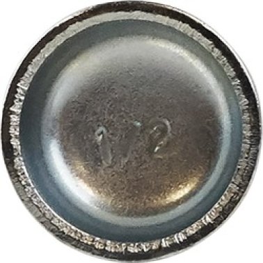Steel Expansion Plug, Regular Cup Style, Zinc Plated, Clean Hole with Tuff-Grit™ Screen Mesh, 1/2" (Pack of 25)