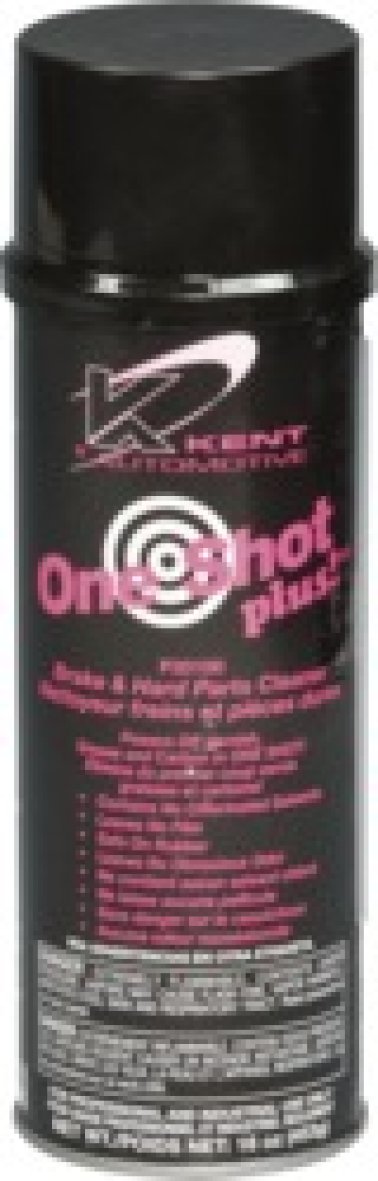 One Shot Plus Non-Chlorinated Brake Parts Cleaner, Colorless, Liquid Form, 75% VOC, 16oz Aerosol (Pack of 12)
