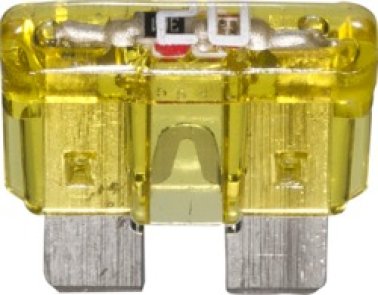 ATO/ATC Smart Glow Fuse with LED Indicator, 20 Amps, Yellow (Pack of 5)