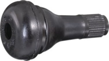 Tubeless Tire Snap-In Valve, 1-1/4" Length, 15" Rim Diameter, 0.625" Hole Diameter (Pack of 10)