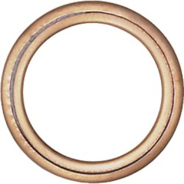 Copper Crushable Drain Plug Gasket, M16 ID x M22 OD, 2mm Thickness (Pack of 10)