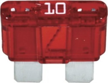 ATO/ATC Fuse with Element Indicator, 10 Amps, Red (Pack of 5)