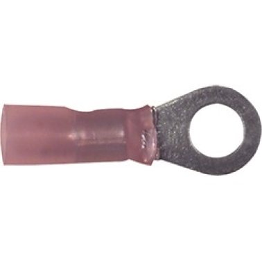 Visa Crimp™ - Ring Tongue Terminal, Nylon Insulated, 12 to 10 AWG, 10 Stud Size, Yellow (Pack of 50)
