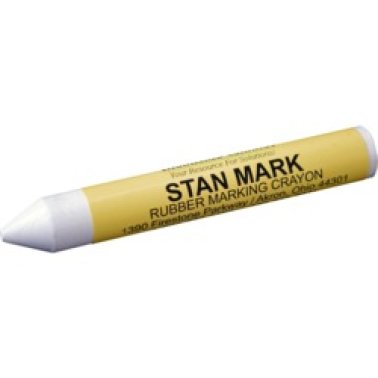 Rubber Marking Crayon, White, Temporary Marking, Zero VOCs (Pack of 6)