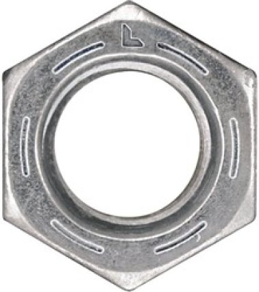 Tuff-Torq® - ANSI B18.2.2 Hex Nut, Grade 8, Alloy Steel, Zinc Finish, Coarse Thread, 9/16" Across Flats, 21/64" Thickness, 3/8-16 (Pack of 100)