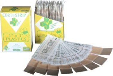 Certi-Strips - Plastic - 1" x 3" - 50/box (Pack of 1)