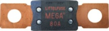 MEGA® Fuse, 80 Amps, 32 Volts DC, M8 Bolt Size, Time Delay (Pack of 2)