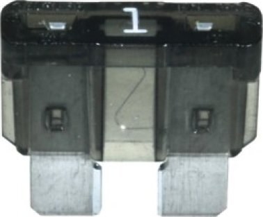 ATO/ATC Fuse with Element Indicator, 1 Amps, Black (Pack of 5)
