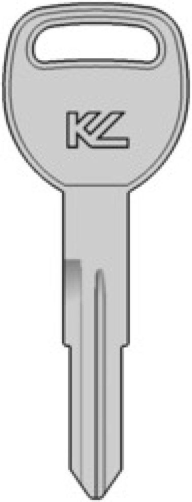Metal Head Key with Double-Edge Blade for Honda/Acura, Generic Logo, Compatible with 884 Decryptor Tool, #HD103 (Pack of 10)