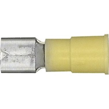 Female Quick Slide, 3/8" Tab Width, Nylon Insulated, 12 to 10 AWG (Pack of 25)