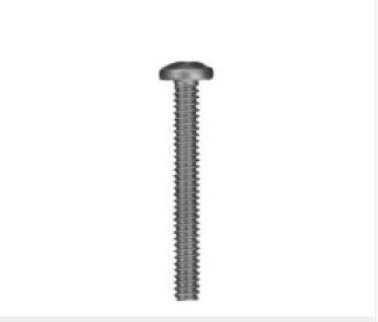 Machine Screw, Phillips Pan Head, Steel, Zinc Finish, Fine Thread, #10-32 x 1" (Pack of 50)