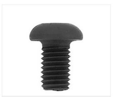 Button Head Socket Cap Screw, Grade 10.9, Alloy Steel, Black Oxide Finish, Coarse Thread, 2.5mm Hex Key, M4-0.7 x 16mm (Pack of 25)