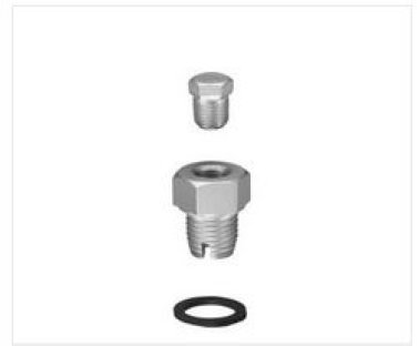 Oversized Metric Self-Tapping Drain Plug with Fiber Gasket, Use to Repair Stripped Oil Pan, M14-1.50 Thread, 19mm Hex (Pack of 5)