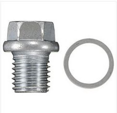 Metric Drain Plug with Aluminum Gasket for BMW and Mercedes, M12-1.50 Thread, 13mm Hex (Pack of 10)