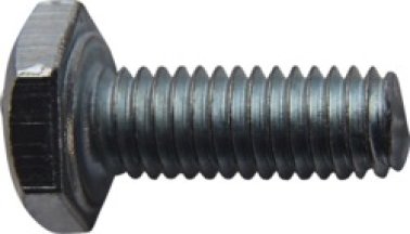DIN 933 Hex Cap Screw, A2 Stainless Steel, Plain Finish, Coarse Thread, 5.3mm Head Height, 13mm Across Flats, M8-1.25 x 20mm (Pack of 25)