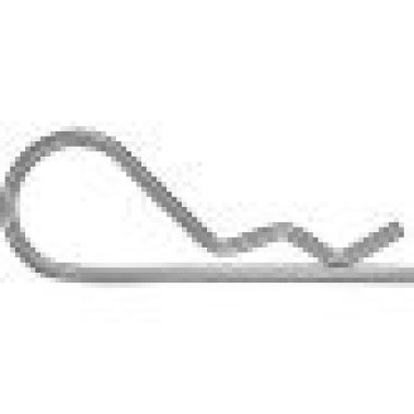 Hair Pin Cotter, Steel, Zinc Finish, MB Spring Wire, 1/4 to 5/8" Shaft Diameter, 0.094" Wire Diameter, 3/32 x 2-5/16" (Pack of 25)