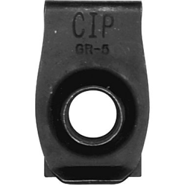 Extruded U-Nut, Steel, Phosphate, Black, 5/16-18 Thread Size, 0.01-0.165" Panel Range (Pack of 50)