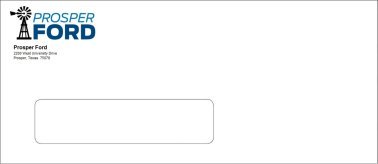 Prosper Ford Window Envelope - 2500 ct