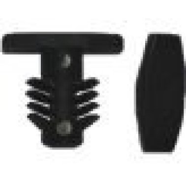 Hood Seal Retainer for Hyundai Accent 2011, Nylon, Black, Fits M6 Hole, 5 x 13mm Top Head, 10mm Stem Length (Pack of 50)