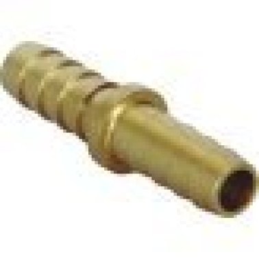 Hose Barb Hose Mender, Brass, 5/16" (-5) x 5/16" (-5), Hose x Hose, 150PSI (Pack of 5)