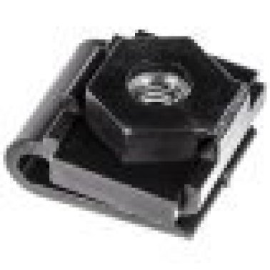 U-Nut with Metal Insert Nut for Subaru 2008+, Nylon, Black, M5-0.8 Thread Size, 0-3mm Panel Range (Pack of 10)