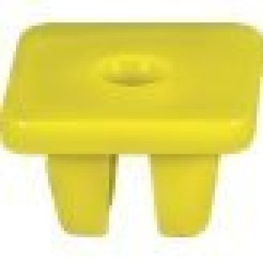 Screw Grommet for Subaru, Nylon, Yellow, M4.8 Screw Size, 14 x 14mm Head, 7mm Stem Length (Pack of 25)