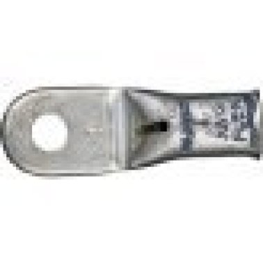 Dual-Lok Battery Cable Lug, 4 AWG, Gray, #10 Stud Size, Fully Annealed, Electrolytic Copper, Electro-Tin Plated (Pack of 20)