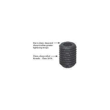 Set Screw, Cup Point, Alloy Steel, Black Oxide Finish, Coarse Thread, 3/32" Hex Key, #10-24 x 5/8" (Pack of 50)