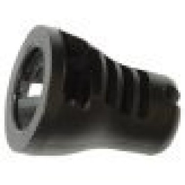 Rear Wheel Apron and Trunk Trim Slot Drive Cap Nut, Fits onto M6-1.0 stud, 19mm Overall Height, Black Nylon (Pack of 25)
