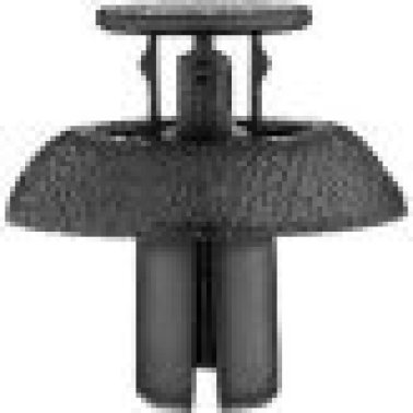 Push-Type Retainer for Lexus, Nylon, Black, Fits 7mm Hole, 19mm Head, 9mm Stem Length (Pack of 25)