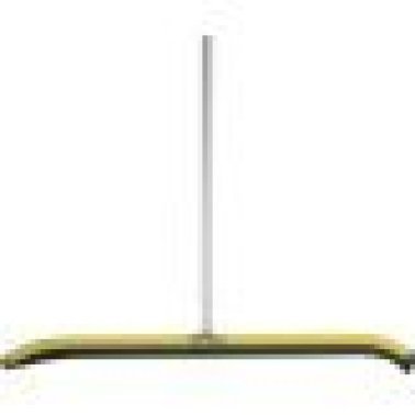 Floor Squeegee, Aluminum, 36" Curved Head Neoprene Blade with 2-Piece Handle (Pack of 1)