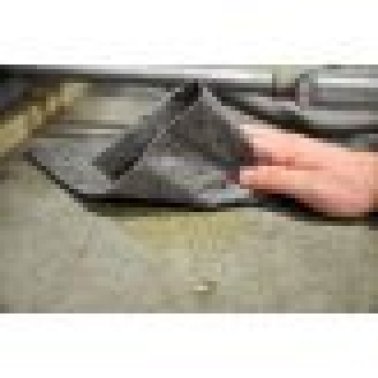 Spilfyter - Economy Grade Universal Sorbent Pad, Gray, 32 Gallons/Case Absorption Capacity, Single Weight, 16" x 18", 200/Box (Pack of 1)