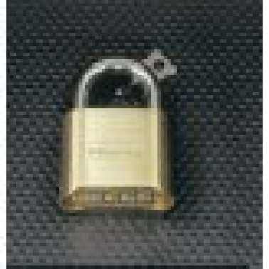 Combination Padlock, Heavy-Duty Brass, 5/16" Case Hardened Shackle, 4 Dial Combination, Resettable (Pack of 1)