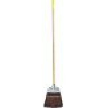 Corn Style Broom, Brown Polypropylene, 55" Length, 8" Trim Length, 7/8" Handle Diameter (Pack of 1)