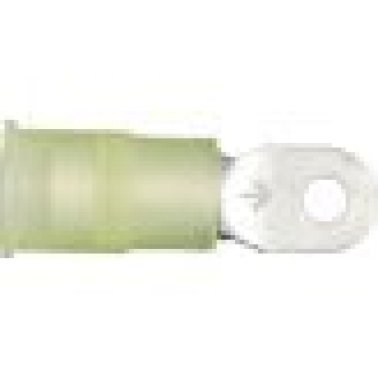 Electro-Lok - Ring Tongue Terminal, Standard, Nylon Insulated, 12 to 10 AWG, #10 Stud Size, Yellow (Pack of 25)