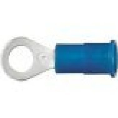 "Electro-Lok - Ring Tongue Terminal, Standard, Nylon Insulated, 16 to 14 AWG, #10 Stud Size, Blue (Pack of 25) "