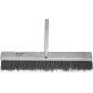 Garage Broom Brush, Black Palmyra Fil, 24" Lacquered Hardwood Block, 4" Trim Length (Pack of 1)