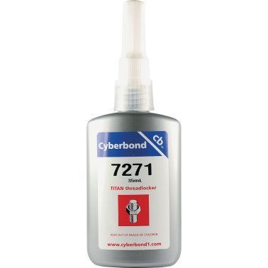 Cyberbond - Titan 7271™ Threadlocker, High Strength, Red, Liquid Form, 35ml Bottle (Pack of 1)