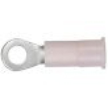 Visa Crimp™ - Ring Tongue Terminal, Standard, Nylon Insulated, 22 to 18 AWG, 4 to 6 Stud Size, Red (Pack of 100)